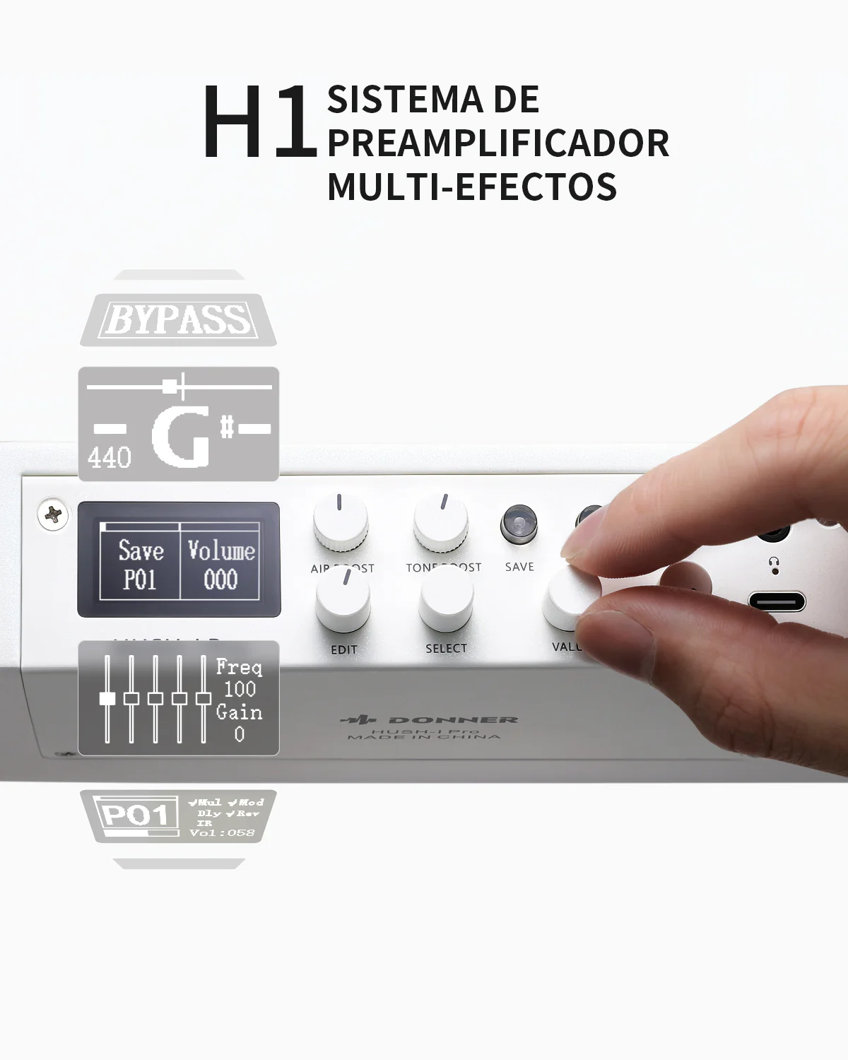 【Caja Abierta】Donner HUSH™ I PRO Guitarra de viaje - Image 10
