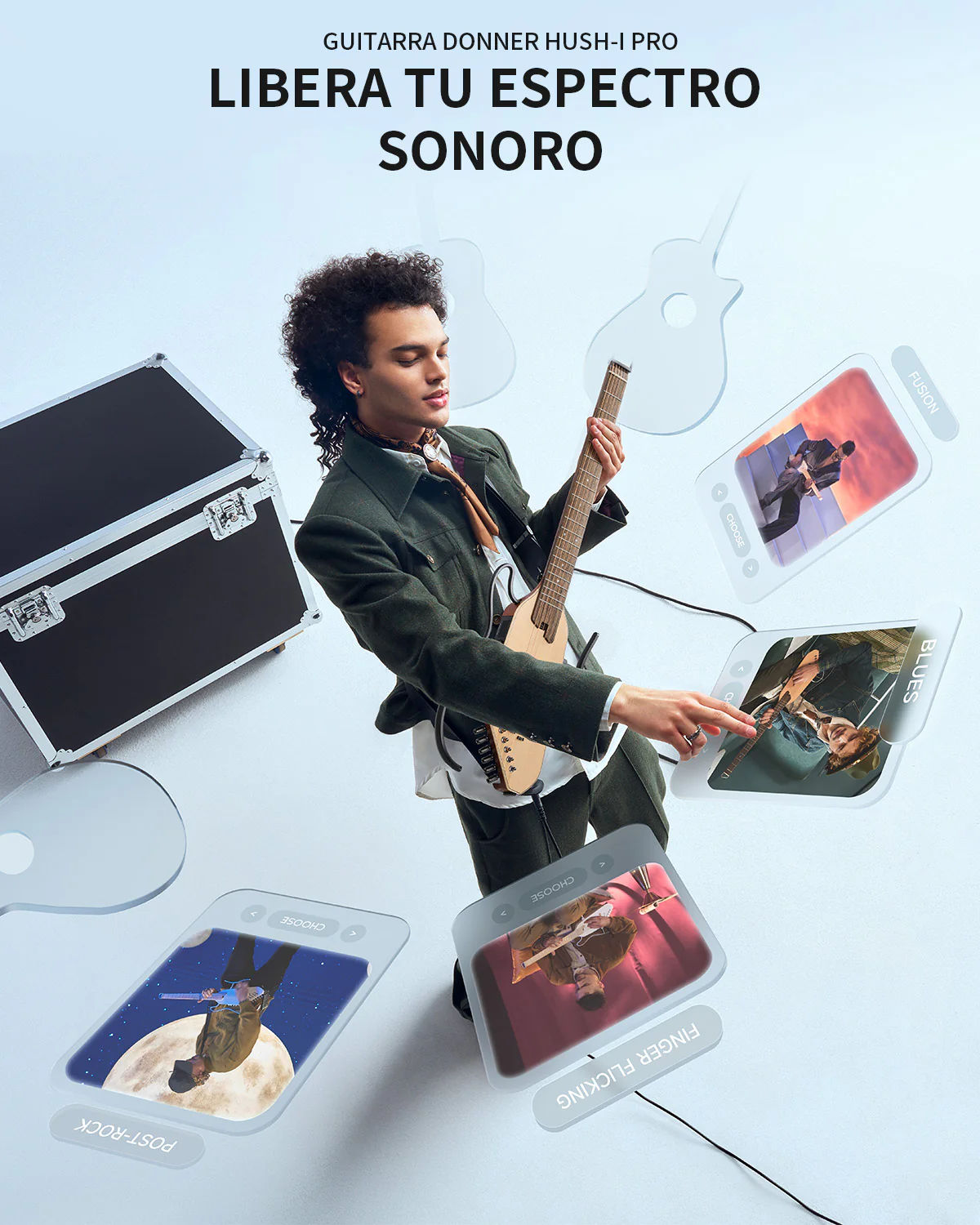 【Caja Abierta】Donner HUSH™ I PRO Guitarra de viaje - Image 19