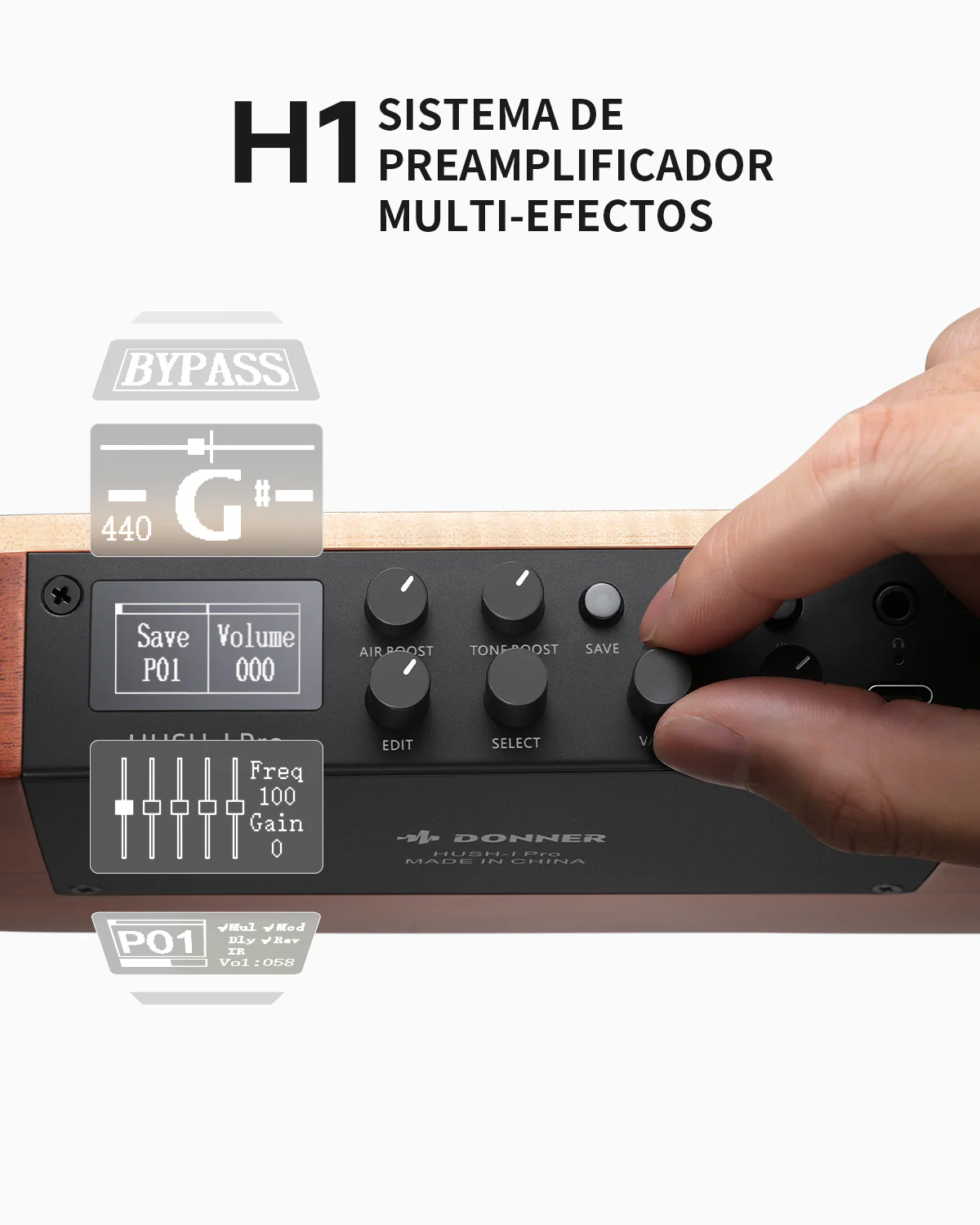 【Caja Abierta】Donner HUSH™ I PRO Guitarra de viaje - Image 21