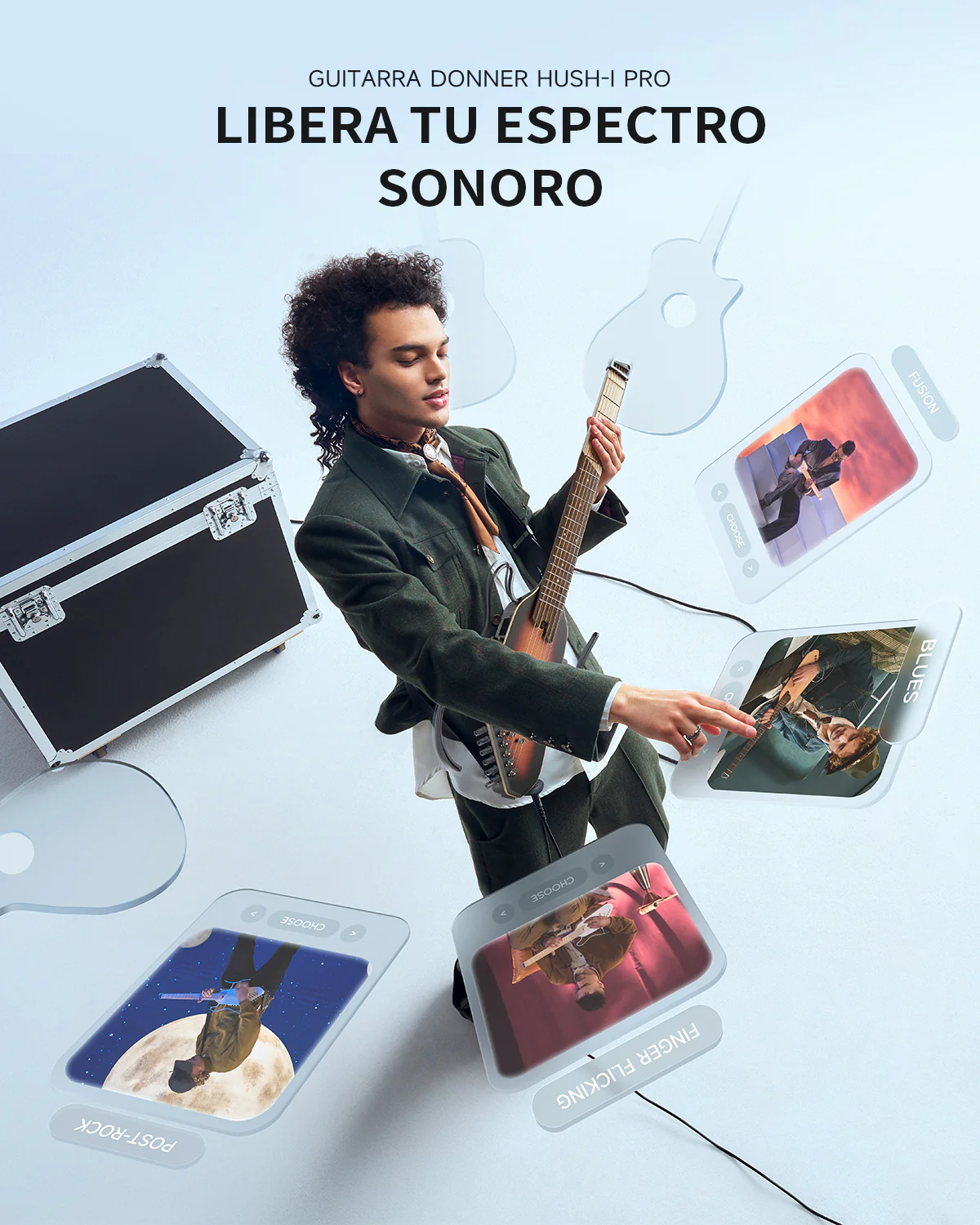 【Caja Abierta】Donner HUSH™ I PRO Guitarra de viaje - Image 29