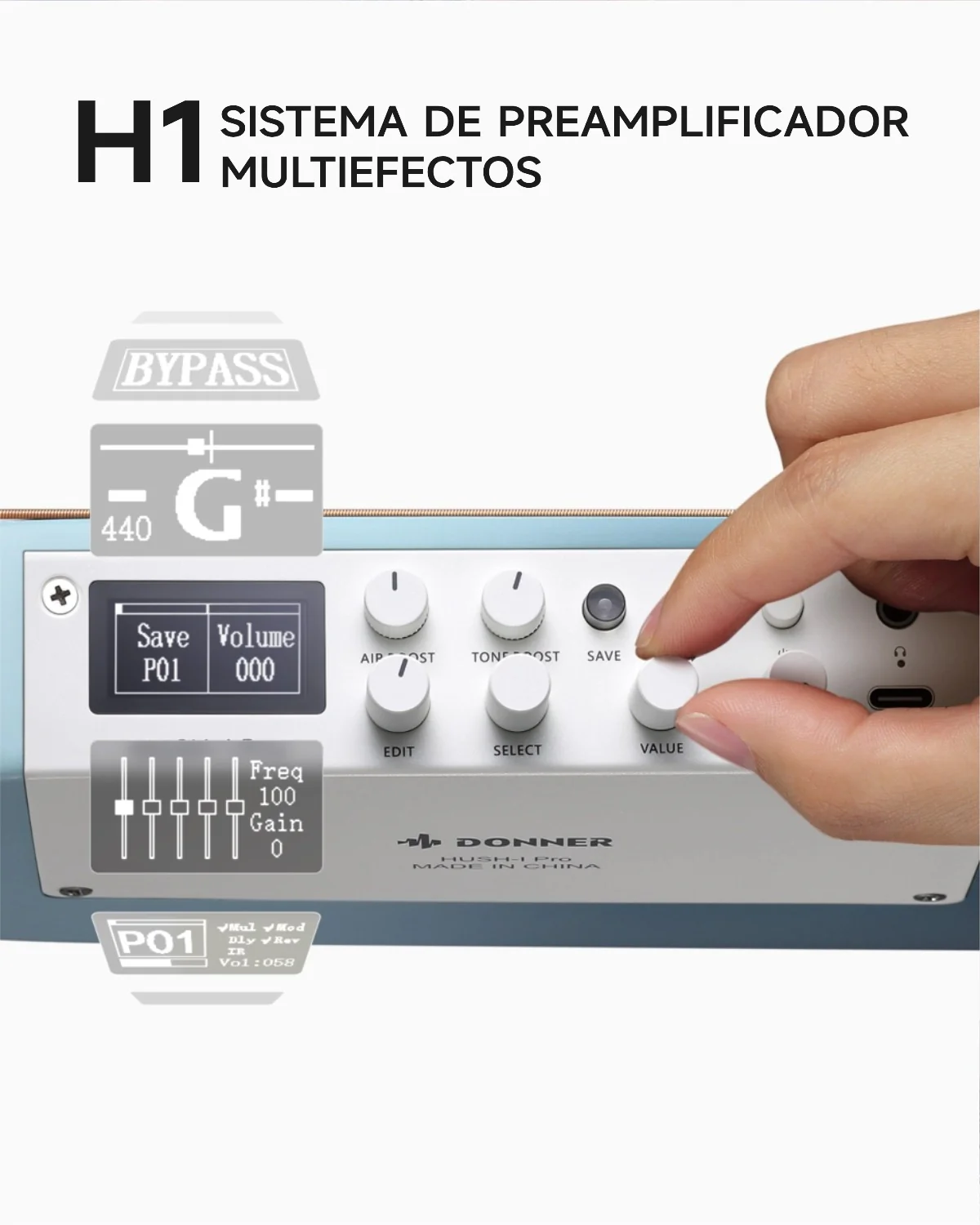 【Caja Abierta】Donner HUSH™ I PRO Guitarra de viaje - Image 42