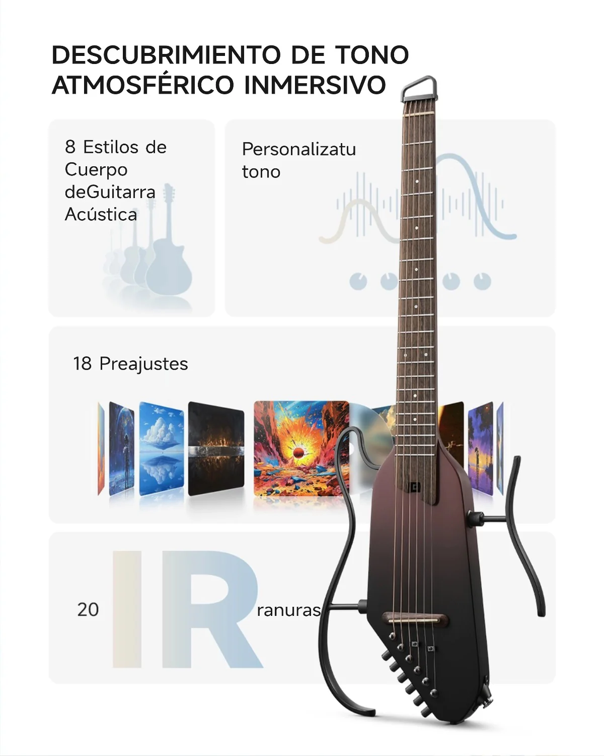 【Caja Abierta】Donner HUSH™ I PRO Guitarra de viaje - Image 49