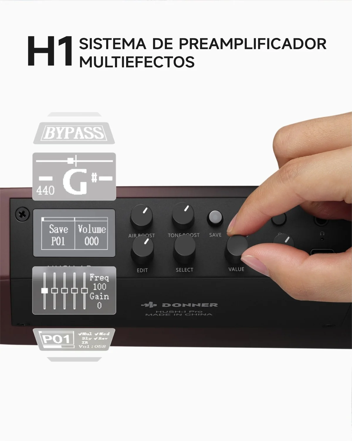 【Caja Abierta】Donner HUSH™ I PRO Guitarra de viaje - Image 50