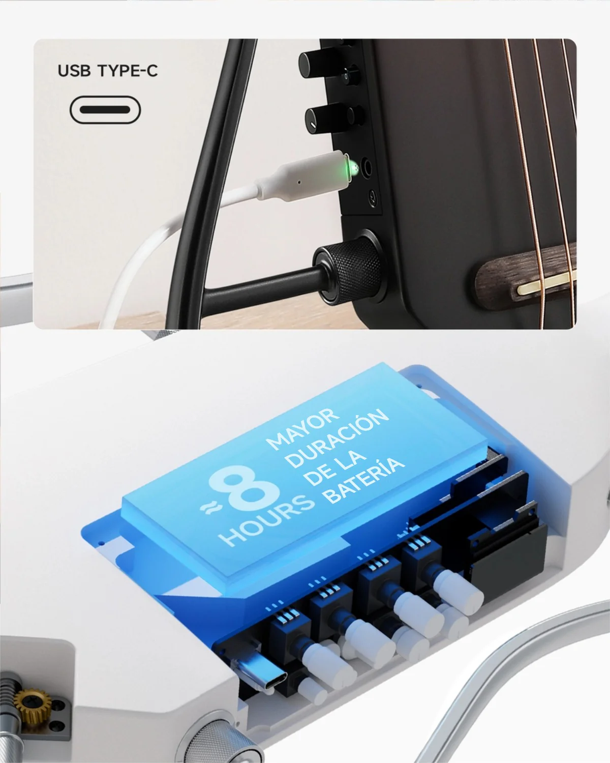 【Caja Abierta】Donner HUSH™ I PRO Guitarra de viaje - Image 55