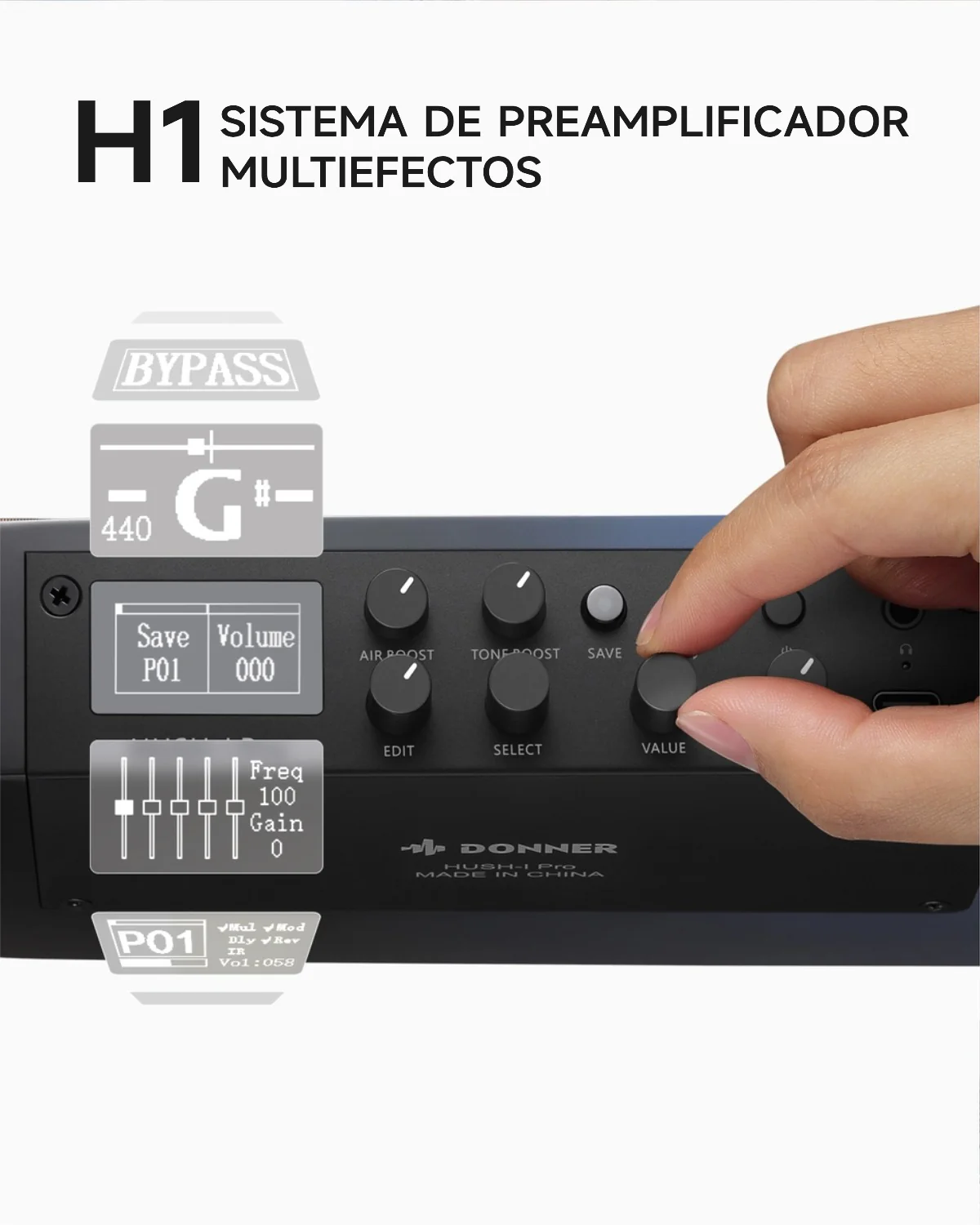 【Caja Abierta】Donner HUSH™ I PRO Guitarra de viaje - Image 62