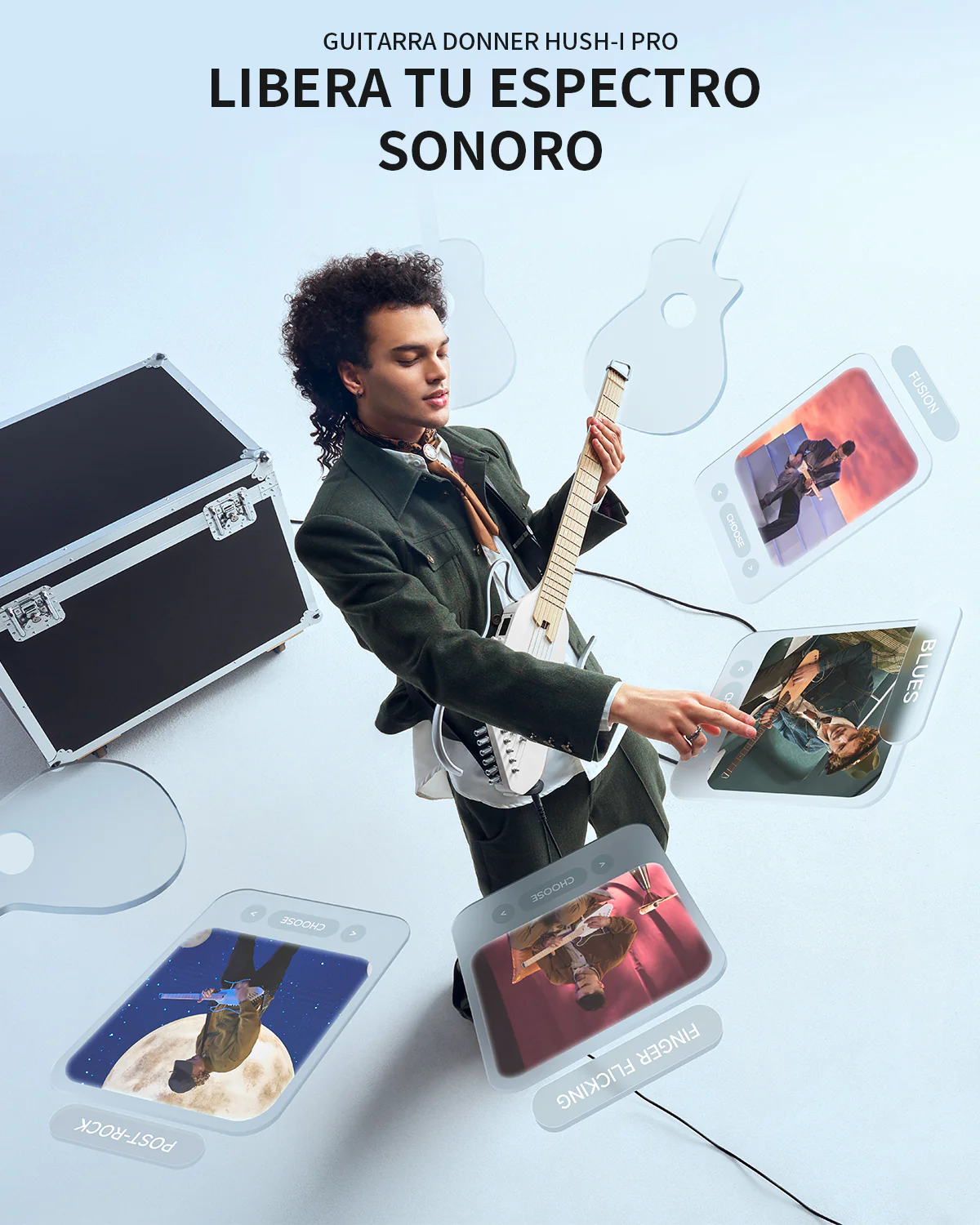 【Caja Abierta】Donner HUSH™ I PRO Guitarra de viaje - Image 8