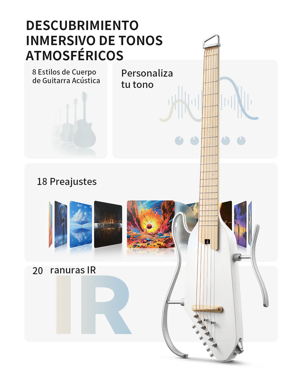 【Caja Abierta】Donner HUSH™ I PRO Guitarra de viaje - Image 9