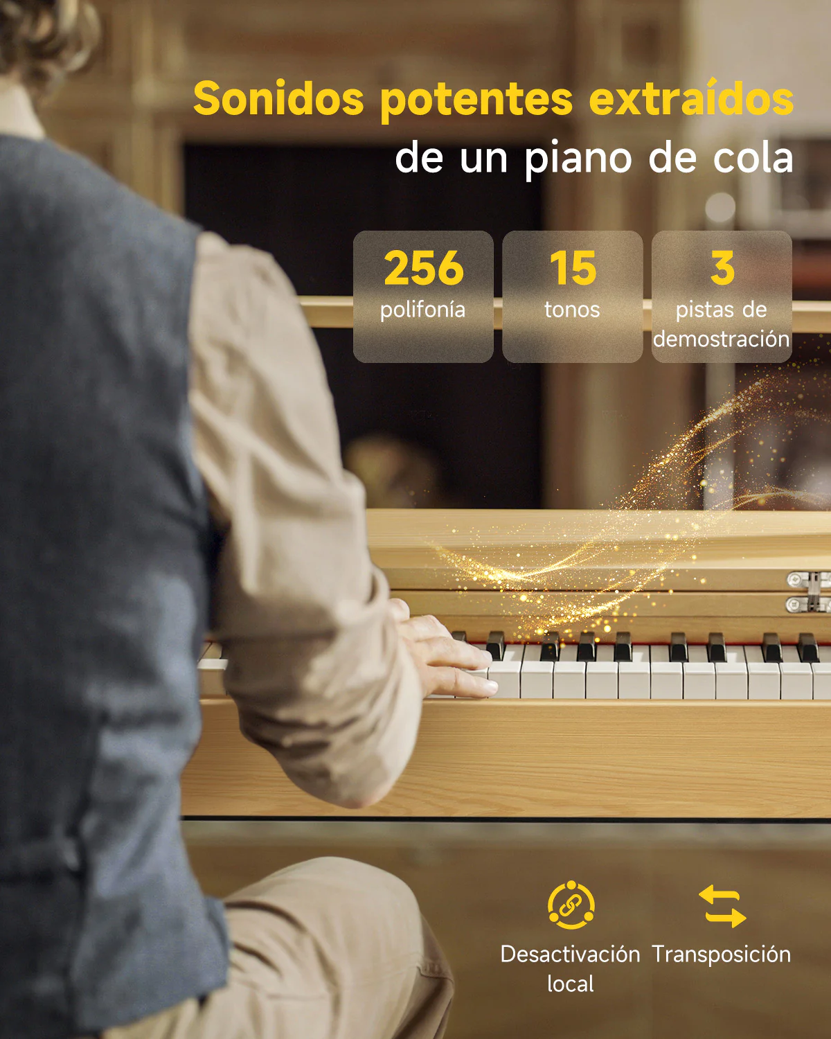 【Caja Abierta】Donner OURA™ R300 Piano digital de estilo casero - Image 10