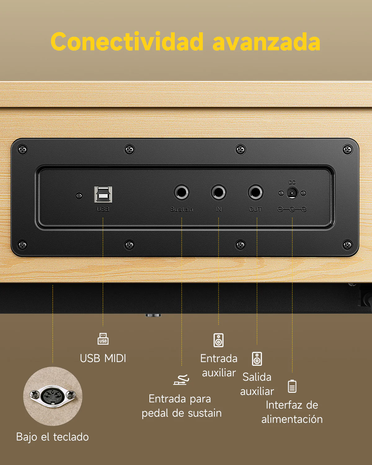 【Caja Abierta】Donner OURA™ R300 Piano digital de estilo casero - Image 13