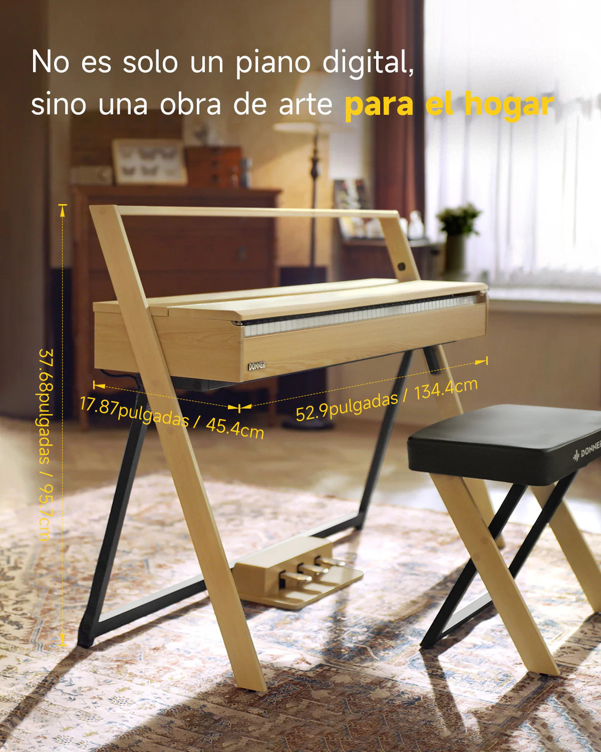 【Caja Abierta】Donner OURA™ R300 Piano digital de estilo casero - Image 8