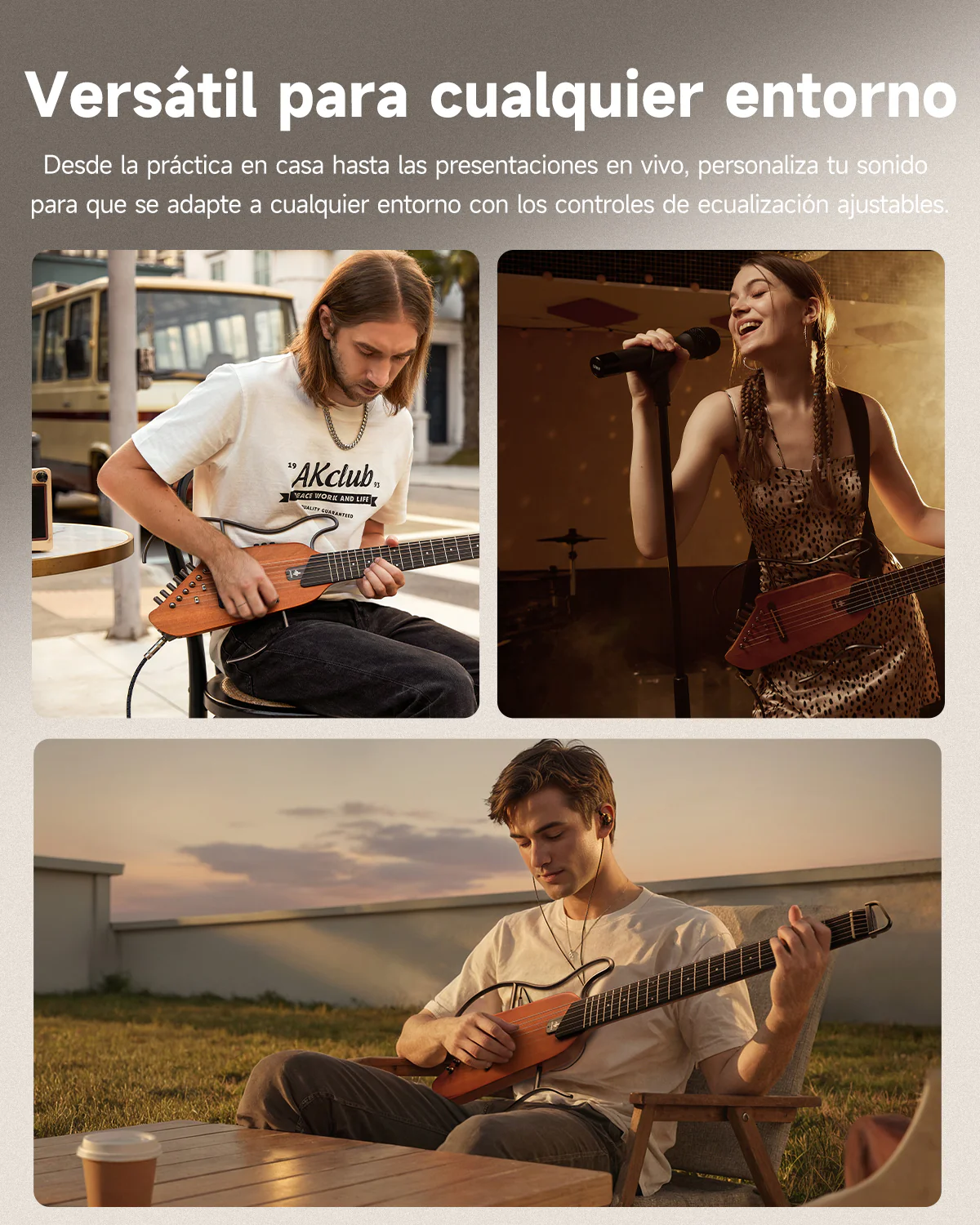 【Caja Abierta】Donner HUSH™ I Guitarra de viaje ultraligera y portátil - Image 12