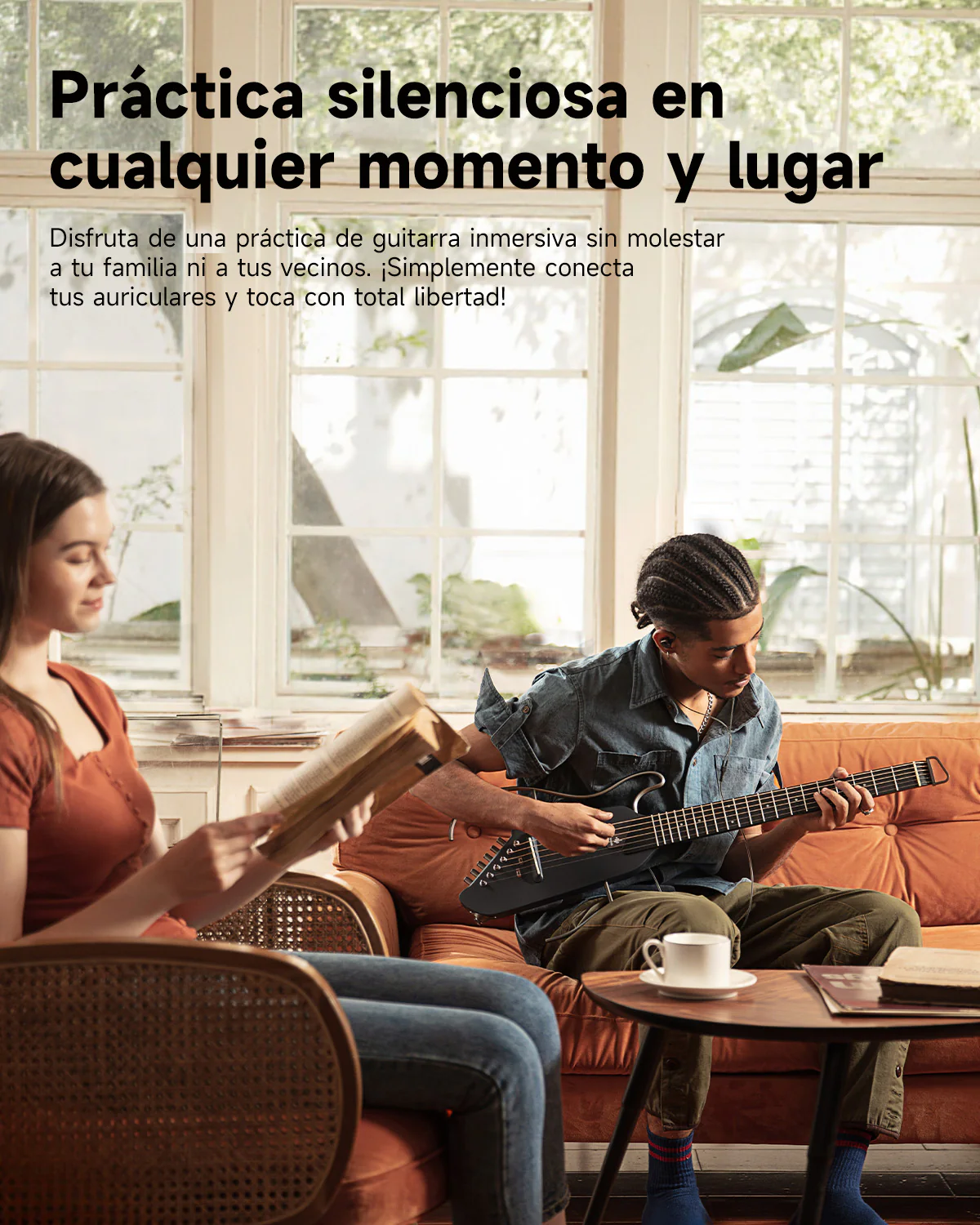 【Caja Abierta】Donner HUSH™ I Guitarra de viaje ultraligera y portátil - Image 16