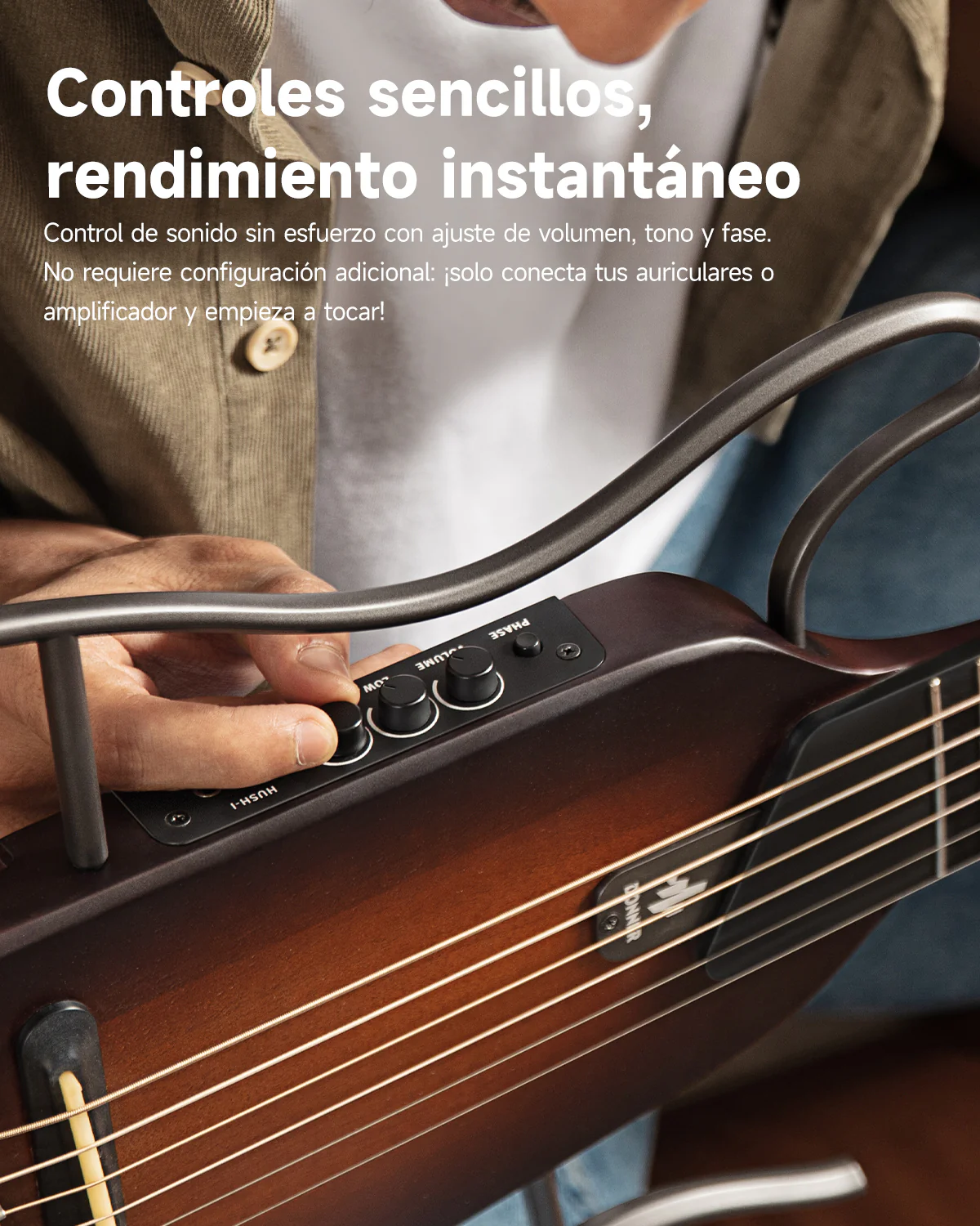 【Caja Abierta】Donner HUSH™ I Guitarra de viaje ultraligera y portátil - Image 30