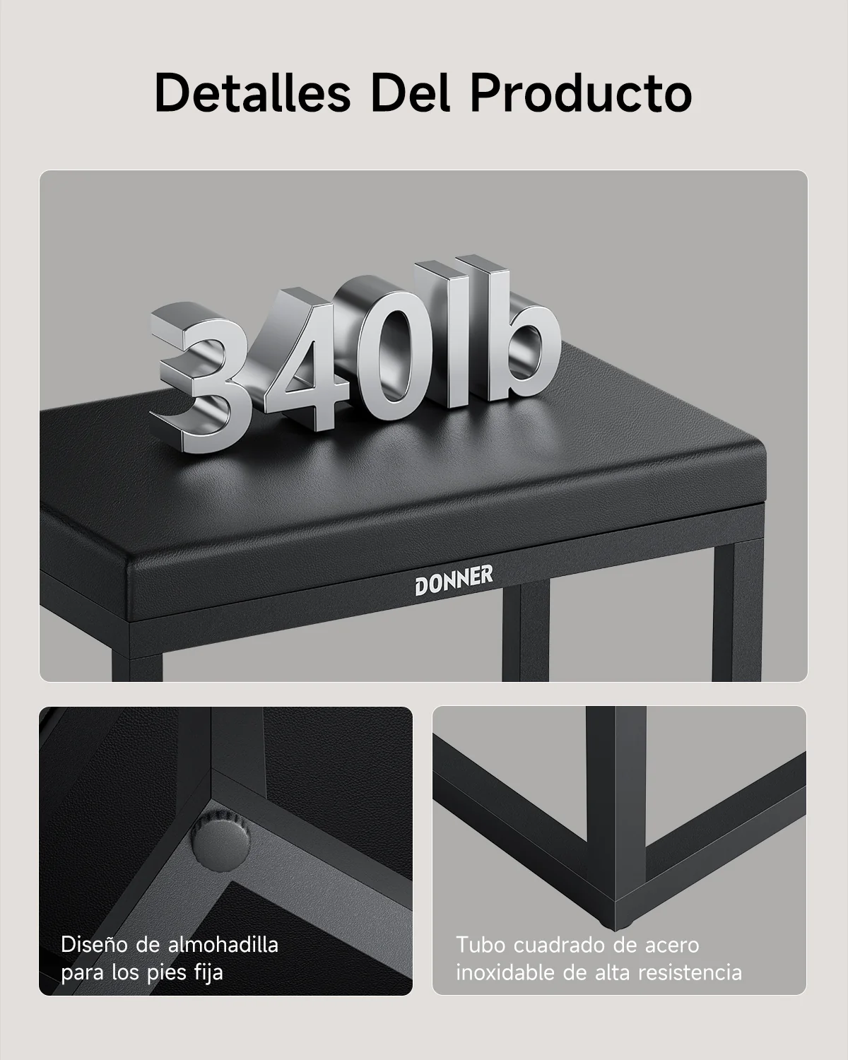 Donner DKB-200 Banco de piano minimalista - Image 6