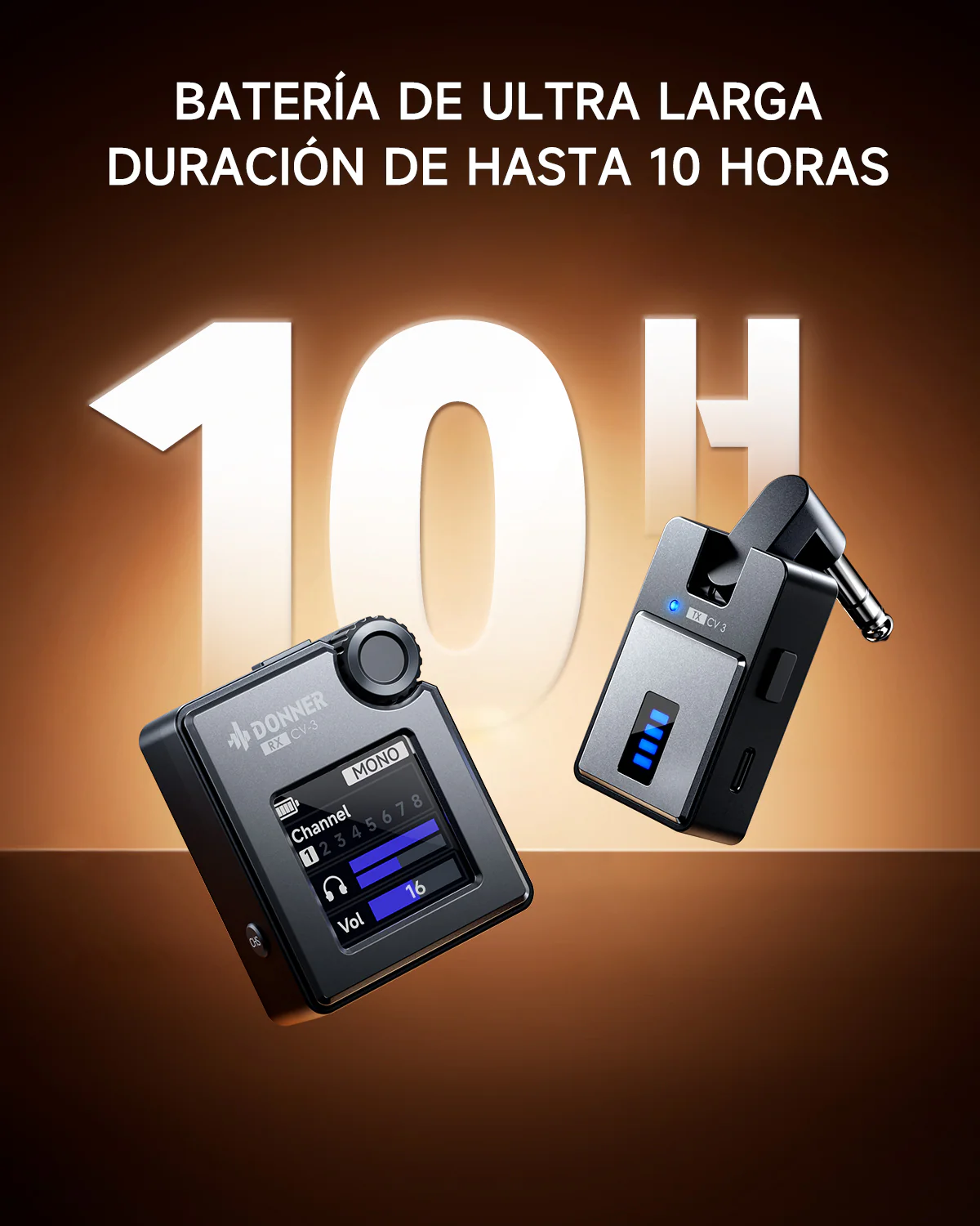 DONNER CV-3 Sistema de monitorización intraaural inalámbrico - Image 6