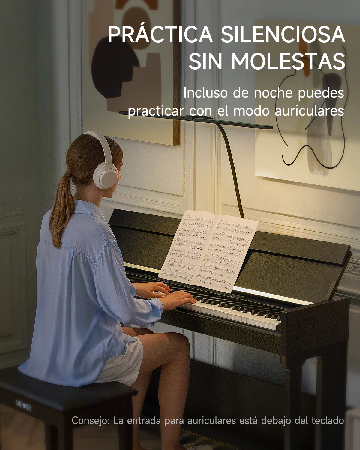 Donner DDP-90 PRO Piano digital con teclas contrapesadas para uso doméstico - Image 5