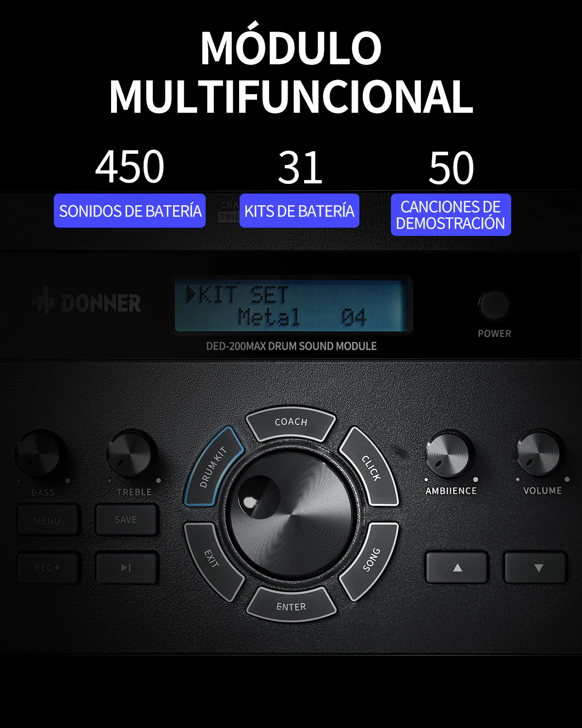 Donner DED-200 MAX  Batería electrónica - Image 4
