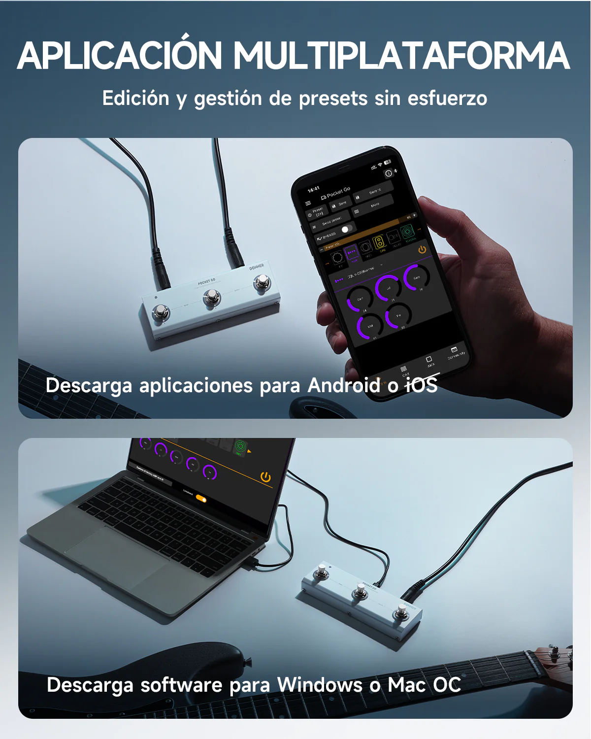 Donner Pocket Go Procesador de efectos múltiples pedal - Image 5